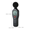 LCD Digital Sound Level Meter 30-130dBA Noise Measuring Instrument Decibel Monitoring Tester with Data Logging Function