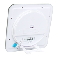 LCD Water Resistant Shower Clock Bathroom Kitchen Wall Clock Temperature humidity Measurement with Sucker