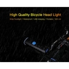 LEADBIKE LED Bike Light USB Rechargeable Aluminium Alloy Headlight 5W Electric Torch Waterproof Lighting Fitting