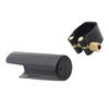 Leather Ligature Fastener with Plastic Cap for Soprano Sax Saxphone Bakelite Mouthpiece Durable