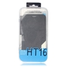 Leather Phone Case Flip Cover Shell Tempered Glass Phone Screen Protector 2 in 1 Gift Pack for HOMTOM HT16