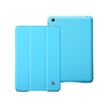 Leatherette Magnetic Smart Cover Protective Case Stand for iPad mini Wake-up Sleep Ultrathin Blue