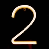 LED 0-9 Shape Figure Lamp Warm White