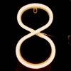 LED 0-9 Shape Figure Lamp Warm White