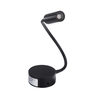 LED Bedside Lamp Reading Wall Lamps Soft Tube Adjustable 3W Background Mirror Light Silver Light Without Switch