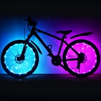 LED Bike Wheel Light Bicycle Wheel Tire Spoke Light Cycling Bike Wheel Warning Lamp Bike String Light Lamp
