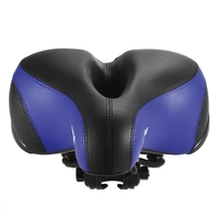 Lixada Wide Bicycle Saddle MTB Mountain Bike Seat Road Bike Seat Cycling Cushion Saddle with Reflective Sticker