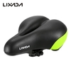 Lixada Wide Bicycle Saddle MTB Mountain Bike Seat Road Bike Seat Cycling Cushion Saddle with Safety Taillight