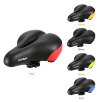 Lixada Wide Bicycle Saddle MTB Mountain Bike Seat Road Bike Seat Cycling Cushion Saddle with Safety Taillight