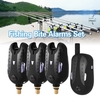 Lixada Wireless Digital Fishing Alarm Fishing Bite Alarms Set Fishing Receiver Sound Alert Kit Led Alarm Indicator with Portable Case