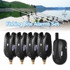 Lixada Wireless Digital Fishing Alarm Fishing Bite Alarms Set Fishing Receiver Sound Alert Kit Led Alarm Indicator with Portable Case