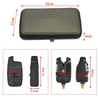 Lixada Wireless Fishing Alarm Set 4 Fishing Bite Alarms + 1 Receiver in Case LED Carp Fishing Alert