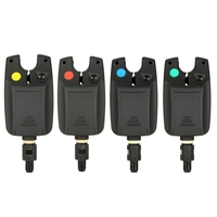 Lixada Wireless Fishing Bite Alarms Set Digital Fishing Alarm Kit LED Alarm Indicator Alert Bell Receiver Fishing Swinger Fishing Tackle with Zippered Box