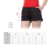 Lixada Women Breathable & Sweat-absorbent Sports Shorts Leisure Shorts for Running Gym Yoga