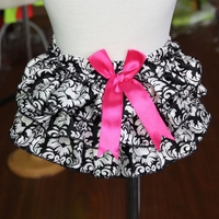Lolita Style Printing Elastic Waist Cover Kids Culotte Bowknot Girls Diaper Skirt Baby Shorts PP Pants