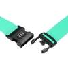 Long Cross Luggage Strap Separatable Suitcase Belts Travel Tags Accessories with 3 Dial Combo Lock Bag Bungee Strap Rose Red
