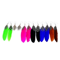 Long Feather Chandelier Earring Cute Dangle Eardrop Women Girl Fashion Jewelry Charm Accessory Gift