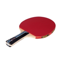 Long Handle Shake-hand Table Tennis Racket Ping Pong Paddle + Waterproof Bag Pouch Blue