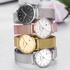 LONGBO Brand Fashion Modern Style Alloy Mesh Belt Men & Women Casual Watch Luxury Lovers Couples Watches Man Date Day Waterproof Woman Rose Gold Quartz Wristwatch 5009