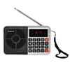 Longruner L-63 Mini FM Radio Speaker Digital Stereo Speaker High Fidelity Sound Quality LED Display Screen USB Disk TF Card 3.5mm AUX-IN