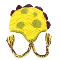 Lovely Cartoon Animal Hat Warm Knitted Winter Cap Dinosaur for Children Kids