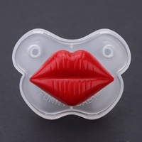 Lovely Cute Infant Baby Kid Pacifier Silicone Child Soother Nipple Red Lip Style