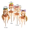 Lovely Food Grade Plastic Doll Model Mould Cake Mold for DIY Doll Dress Sugarcraft Fondant Cake Decorating Tools