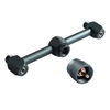 LPG Canister Head Adapter 1L Outdoor Camping Propane Small Tank Input EN417 Lindal Valve Output with 2-Output Adapter
