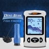 LUCKY FF718D-Ice 2.2" LCD Portable Fish Finder Outdoor 200KHz/83KHz Dual Sonar Frequency 100M Fish Detector for Ice Fishing