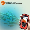LUCKY Portable 2-in-1 Rechargeable 2.4inch LCD Wireless Sonar Transducer Depth Locator ICE / Ocean / Boat Fish Finder Alarm Fish Detector