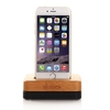 Luxury Bamboo Aluminium Metal Stand Mobile Phone Charging Holder Dock Mount for Apple iPhone 6 5S 5C 4S