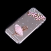 Luxury Clear Transparent Crystal Bling Rhinestone Diamond Flower Ballet Girl Case Hard Back Cover Protective Shell for Apple iPhone 6