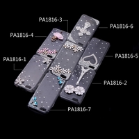 Luxury Clear Transparent Crystal Bling Rhinestone Diamond Silver Flower Case Hard Back Cover Protective Shell for Apple iPhone 6