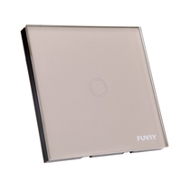 Luxury Crystal Toughened Glass Switch Panel 110~250V Touch Screen Wall Light Switch