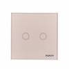 Luxury Crystal Toughened Glass Switch Panel 110~250V Wireless Remote Touch Screen Wall Light Switch
