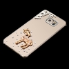 Luxury Cute 3D Glitter Handmade Crystal Bling Diamond Clear Transparent Hard PC Case for Samsung Galaxy S6 Edge Plus 5.7"