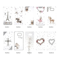Luxury Cute 3D Glitter Handmade Crystal Bling Diamond Clear Transparent Hard PC Case for Samsung Galaxy S6 Edge Plus 5.7"