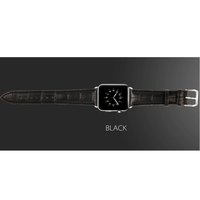 Luxury Geniune Watchbands Leather Strap Classic Stainless Steel Buckle Smart Watch Bands for Apple Watch iWatch 42mm