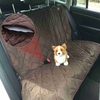 Luxury Water Resistant Non-skid Pet Backseat Cover Dog Cat Puppy Safety Rear Bench Seat Protector Quilted Mat for Cars