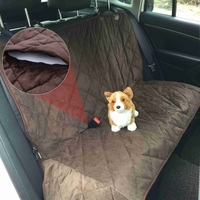 Luxury Water Resistant Non-skid Pet Backseat Cover Dog Cat Puppy Safety Rear Bench Seat Protector Quilted Mat for Cars