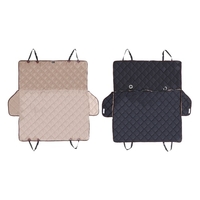 Luxury Water Resistant Non-skid Pet Backseat Trunk Cover Dog Cat Puppy Safety Rear Bench Seat Protector Quilted Mat for Cars SUV