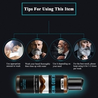 OALEN 100ml Beard Shampoo & Softener Beard Wash Cleanser & Conditioner For Man Care Deep Cleansing