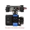 OCDAY 2-Axis Brushless PTZ Control Panel Gimbal for Gopro3 4 DJI SJ4000 SJ5000 Aerial Photography Black
