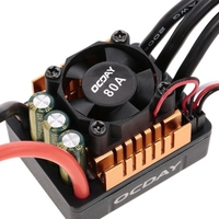 OCDAY BL3665 2100KV Sensorless Brushless Motor with 80A ESC for 1/10 RC Crawler Traxxas Redcat HSP Car Truck