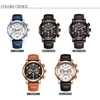 OCHSTIN 2017 Fashion Luxury Men Watch Genuine Leather Quartz Luminous Wristwatch Water-Proof Chronograph Man Casual Watch + Box