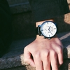 OCHSTIN Luxury Luminous Ultra Thin Quartz Men Casual Wristwatch Genuine Leather Water-Proof Military Watch Masculino Relogio + Box