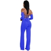 Off Shoulder Sexy Women Two Pieces Backless Bandages Lace Up Slim Crop Top Pants Trousers Club Ladies Suits