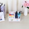 Office Desk Multi-Purpose DIY Storage Box Water-resistent Pen Pencil Holder Cosmetics Makeup Organizer Container Case