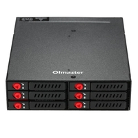 OImaster 6 Bays Mobile Rack Backplane Support 2.5