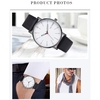 OKTIME New Fashion Men Retro Minimal Design Leather Band Analog Alloy Quartz Casual Wrist Watch